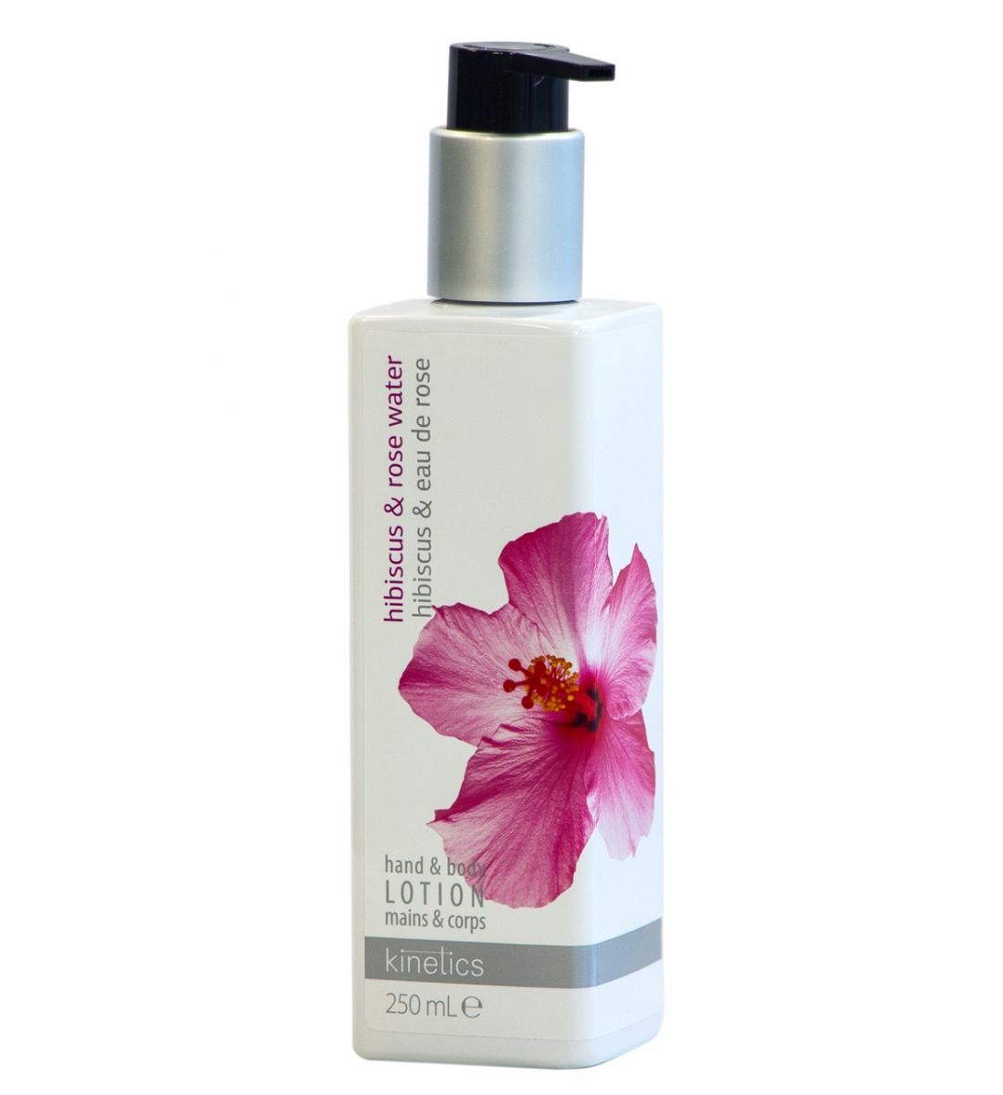 Kinetics Skin Care - Кинетикс Скин Кэйр Лосьон увлажняющий для рук и тела "Гибискус и Розовая вода", 250 мл -
Kinetics Skin Care - Кинетикс Скин Кэйр Лосьон увлажняющий для рук и тела "Гибискус и Розовая вода", 250 мл -