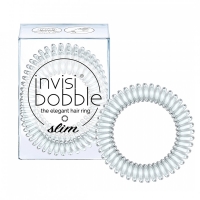 Фото Invisibobble Slim Crystal Clear - Инвизибабл Слим Резинка-браслет для волос прозрачная, 3 шт/уп
