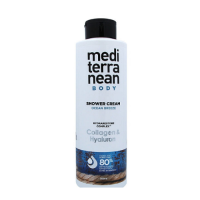 Фото Mediterranean Shower Cream Ocean Breeze Collagen & Hyaluron - Медитирэниан Крем для душа БРИЗ ОКЕАНА с коллагеном и гиалуроновой кислотой, 750 мл