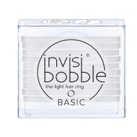Фото Invisibobble Basic Crystal Clear - Инвизибабл Базик Резинка для волос прозрачная, 10 шт/уп
