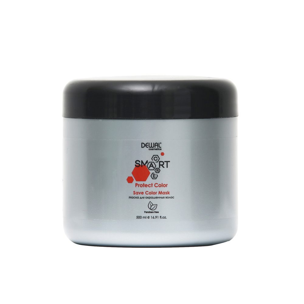 

Dewal Cosmetics SMART CARE Protect Color Save Color Mask - Деваль Смарт Кэйр Протект Колор Сэйв Маска для окрашенных волос, 500 мл -