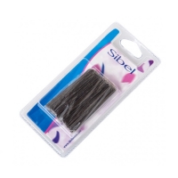 Фото Sibel - Сибл Шпильки для волос прямые коричневые 65 мм, 50 шт/уп