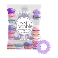 Фото Invisibobble Cheat Day Macaron Mayhem - Инвизибабл Резинка-браслет арома лиловая, 3 шт/уп