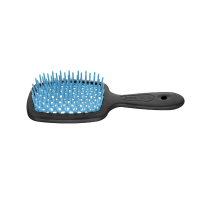 Фото Janeke Superbrush - Янеке Щётка для волос малая, двухцветная (черный, голубой), 17,5x7x3 см 