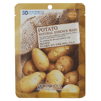 Фото FOODAHOLIC NATURAL ESSENCE MASK POTATO 3D - Фудахолик Маска для лица с экстрактом картофеля, 23 гр