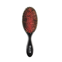 Фото Ollin Elegant - Оллин Массажная щётка для волос (натуральная щетина, средняя), 1 шт
