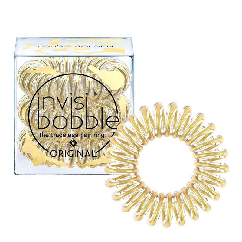 

Invisibobble Original Golden Adventure - Инвизибабл Ориджинал Резинка-браслет золотая, 3шт/уп -