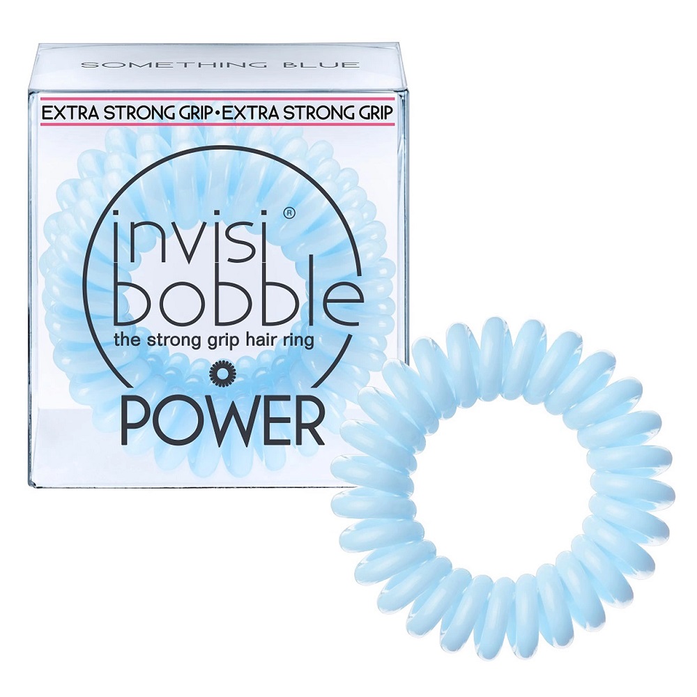 

Invisibobble Power Something Blue - Инвизибабл Пауэр Резинка-браслет нежно-голубая, 3 шт/уп -