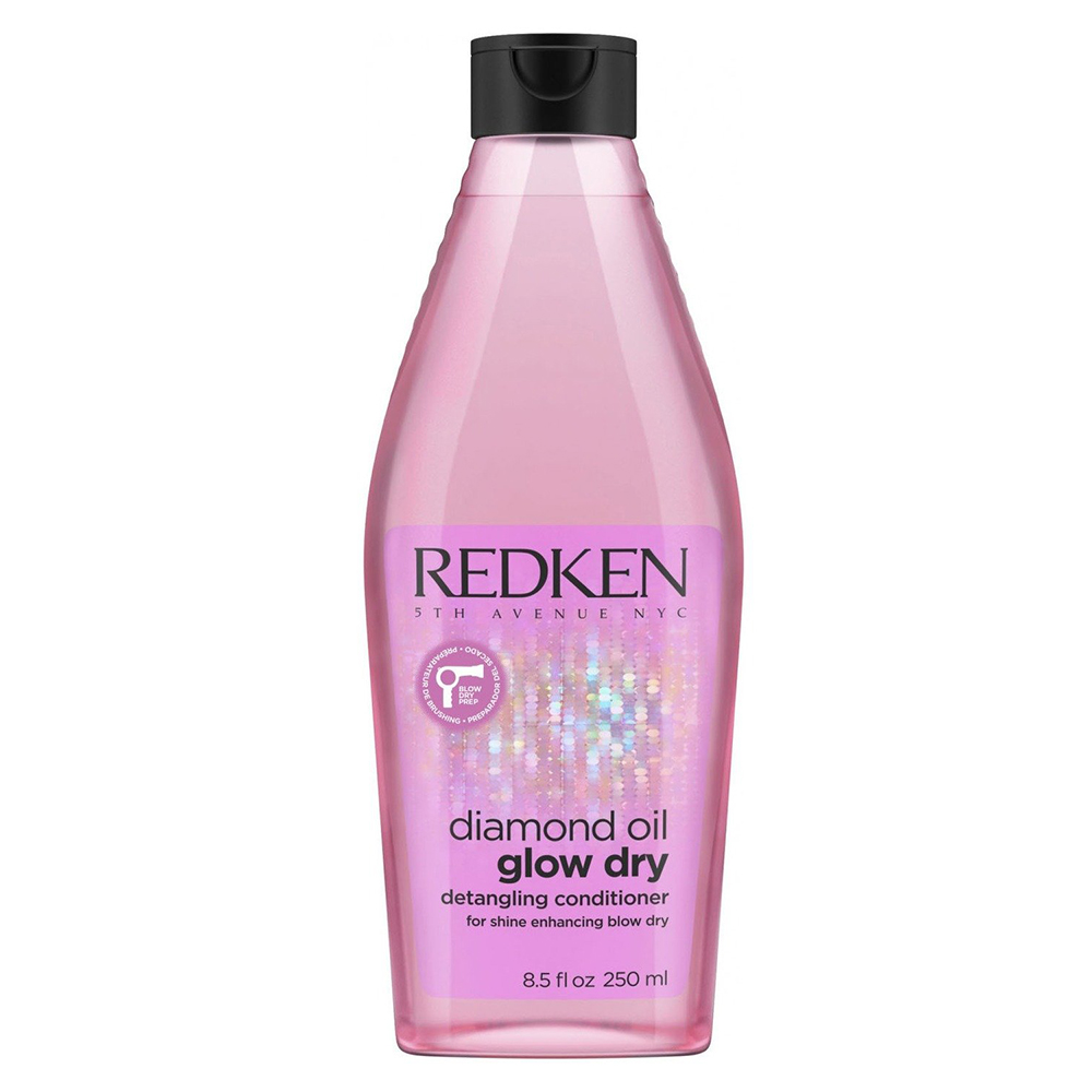 

Redken Diamond Oil Glow Dry - Редкен Даймонд Оил Глоу Драй Питательный Кондиционер для придания блеска волосам, 250 мл -