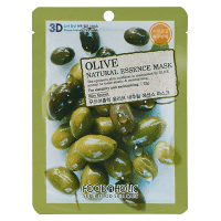 Фото FOODAHOLIC NATURAL ESSENCE MASK OLIVE 3D - Фудахолик Маска для лица с экстрактом оливы, 23 гр