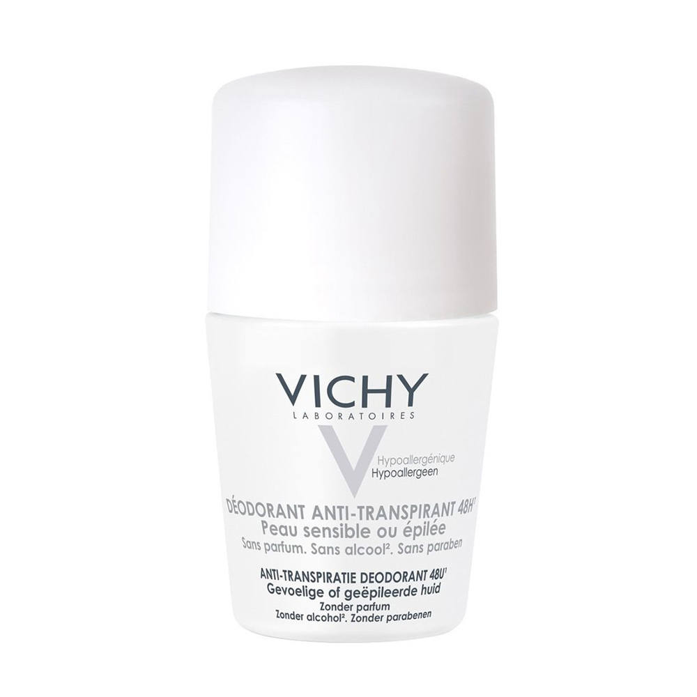 Vichy Deodorant - Виши Шариковый дезодорант для чувствительной кожи с защитой 48 часов, 50 мл -