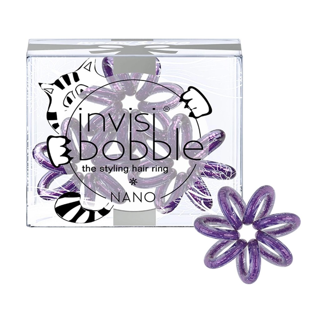 

Invisibobble Nano Meow & Ciao - Инвизибабл Нано Резинка для волос фиолетовая, 3 шт/уп -