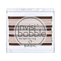 Фото Invisibobble Basic Mocca & Cream - Инвизибабл Базик Резинка для волос кофе с молоком, 10 шт/уп