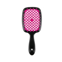 Фото Janeke Superbrush - Янеке Щётка для волос малая двухцветная (фуксия, черный), 17,5x7x3 см