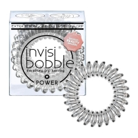 Фото Invisibobble Power Crystal Clear - Инвизибабл Пауэр Резинка-браслет для волос прозрачная, 3 шт/уп