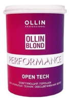 Фото  OLLIN BLOND PERFORMANCE Open Tech - Оллин Блонд Перформанс опен тач Осветляющий порошок для открытых техник обесцвечивания волос 500г