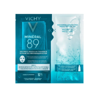 Фото Vichy Mineral 89  - Виши Минерал 89 Экспресс-маска на тканевой основе из микроводорослей для интенсивного увлажнения и укрепления барьера кожи, 29 г