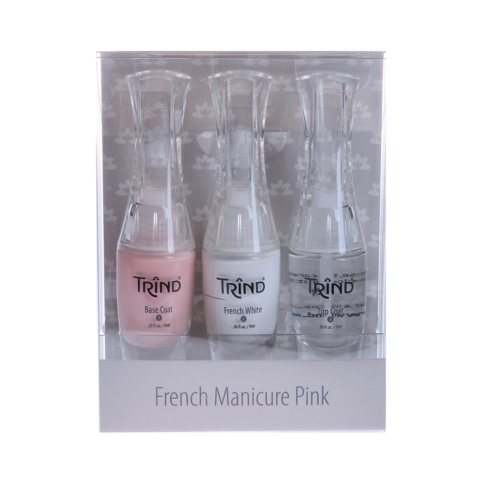 Trind French Manicure Set Pink - Тринд Набор для французского маникюра розовый -