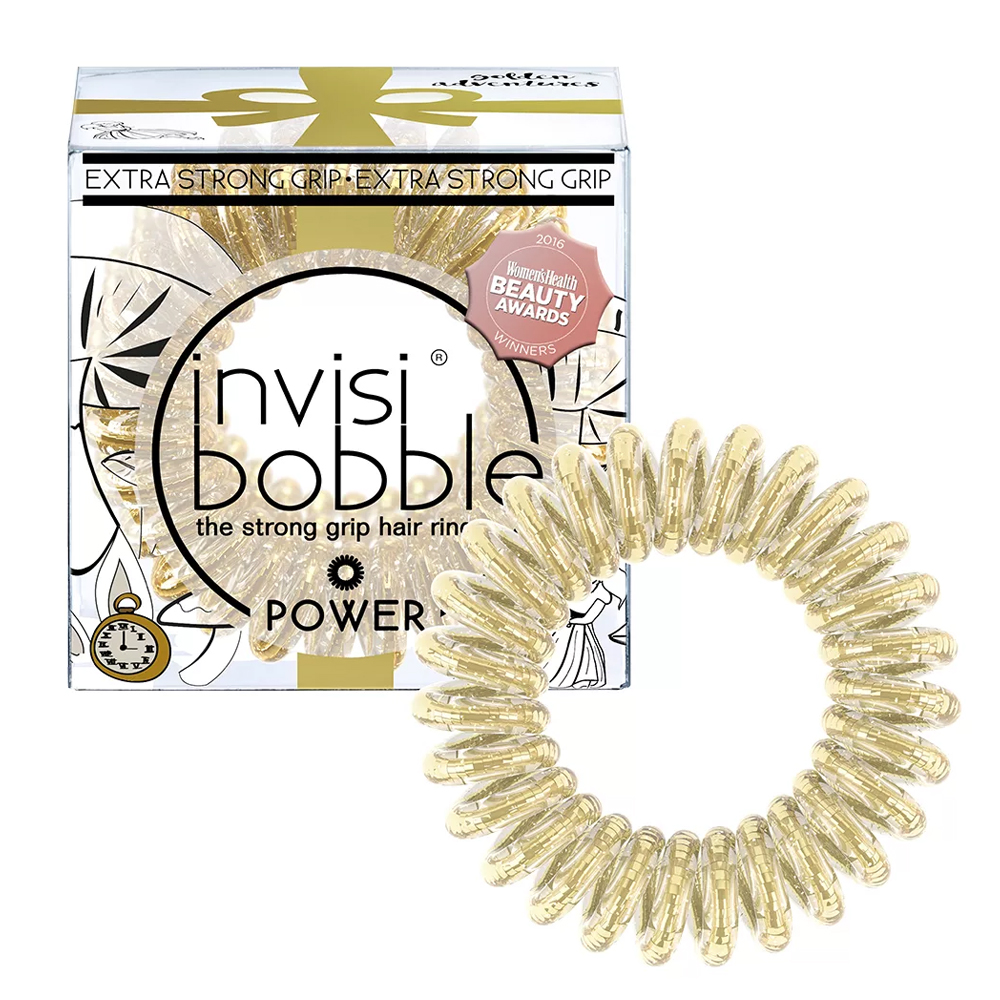 

Invisibobble Power Golden Adventure - Инвизибабл Пауэр Резинка-браслет золотая, 3 шт/уп -