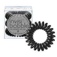 Фото Invisibobble Original True Black - Инвизибабл Ориджинал Резинка-браслет для волос чёрная, 3 шт/уп