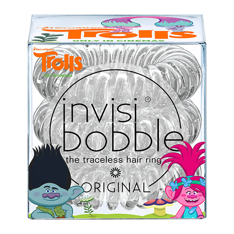 

Invisibobble Original Trolls - Инвизибабл Ориджинал Резинка-браслет прозрачная, 3 шт/уп -