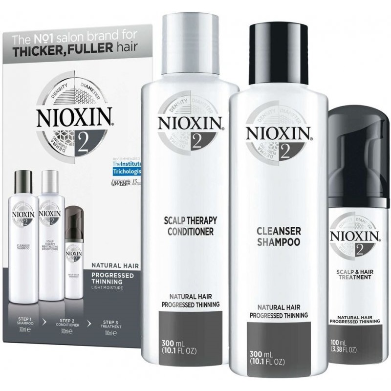 

Nioxin System 2 Kit XXL - Ниоксин Система 2 Набор XXL Шампунь + Кондиционер + Маска, 300+300+100 мл -