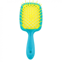 Фото Janeke Superbrush - Янеке Щётка для волос малая двухцветная (голубой, белый), 17,5x7x3 см