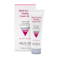Фото Aravia Professional Multi-Action Peptide Cream - Аравия Профешинал Мульти-крем с пептидами и антиоксидантным комплексом для лица, 50 мл