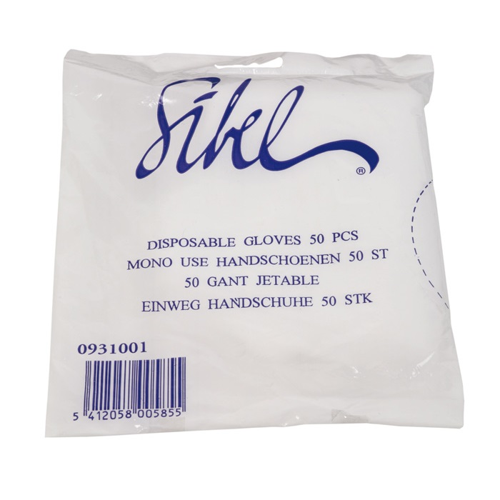 Sibel - Сибл Перчатки одноразовые полиэтиленовые размер М, 50 шт/уп -