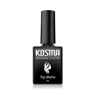 Фото Kosma Top Matt - Покрытие верхнее для ногтей матовое с липким слоем, 10 гр