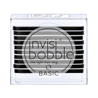Фото Invisibobble Basic True Black - Инвизибабл Базик Резинка для волос чёрная, 10 шт/уп