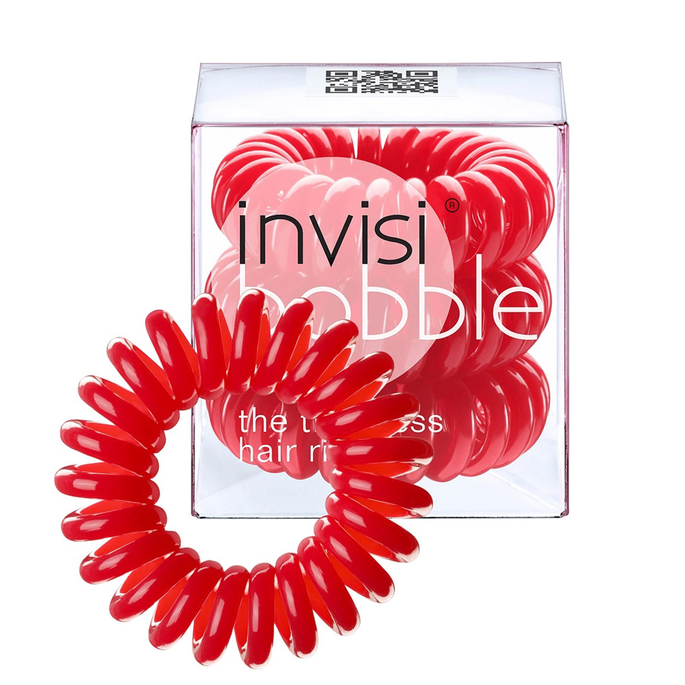 

Invisibobble Raspberry Red - Инвизибабл Резинка-браслет для волос красная, 3 шт/уп -