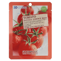 Фото FOODAHOLIC NATURAL ESSENCE MASK TOMATO 3D - Фудахолик Маска для лица с экстрактом томата, 23 гр