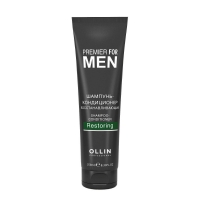 Фото Ollin Premier For Men Restoring - Оллин Премьер Фо Мэн Шампунь-кондиционер восстанавливающий, 250 мл