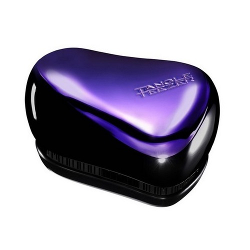 

Tangle Teezer Compact Styler Purple Dazzle - Тангл Тизер Расческа для волос компактная черно-фиолетовая -