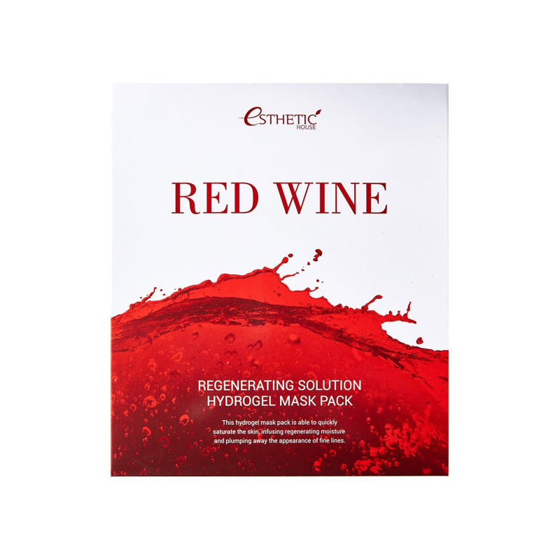 

Esthetic House Red WineHydrogel Mask Pack - Эстетик Хаус Набор Маска для лица гидрогелевая Красное вино, 5 шт -