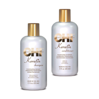 Фото Chi Keratin Duo Set Чи Кератин Набор для восстановления волос с кератином 355+355 мл