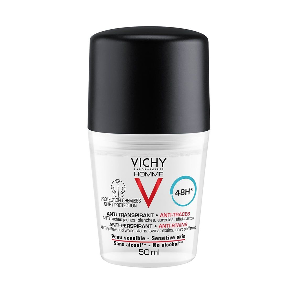 Vichy Homme - Виши Омм Шариковый дезодорант-антиперспирант для мужчин, 50 мл -