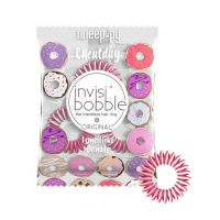 Фото Invisibobble Cheat Day Donut Dream - Инвизибабл Резинка-браслет арома розовая, 3 шт/уп