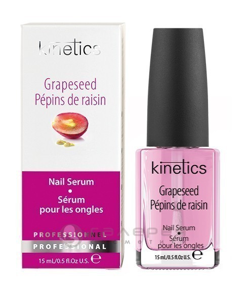 Kinetics Nail Care - Кинетикс Нейл Кэйр Сыворотка для ногтей с маслом виноградной косточки, 15 мл -