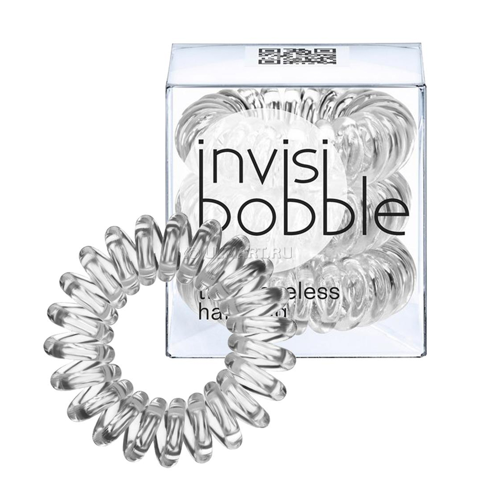 

Invisibobble Crystal Clear - Инвизибабл Резинка-браслет для волос прозрачная, 3 шт/уп -