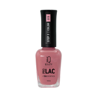 Фото IQ Beauty №015 Rose blush - Айкью Бьюти Лак для ногтей профессиональный укрепляющий с биокерамикой №015 (кораллово-розовый), 12,5 мл