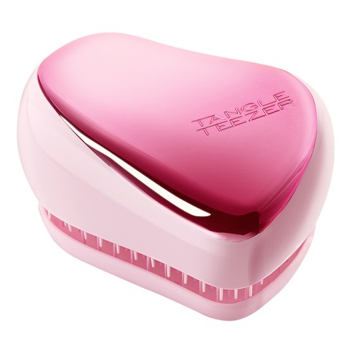 

Tangle Teezer Compact Styler Baby Doll Pink Chrome - Тангл Тизер Расческа для волос компактная розовый хром -