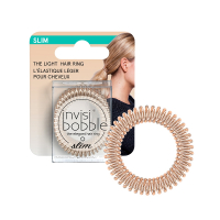 Фото Invisibobble Slim Bronze Me Pretty - Инвизибабл Слим Бронз Ми Прэтти Резинка-браслет (с подвесом), 1 шт/уп