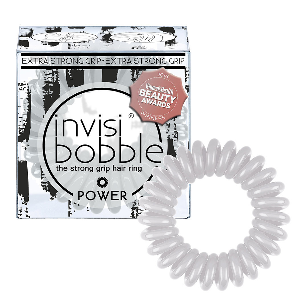 

Invisibobble Power Smokey Eye - Инвизибабл Пауэр Резинка-браслет для волос дымчато-серая, 3 шт/уп -