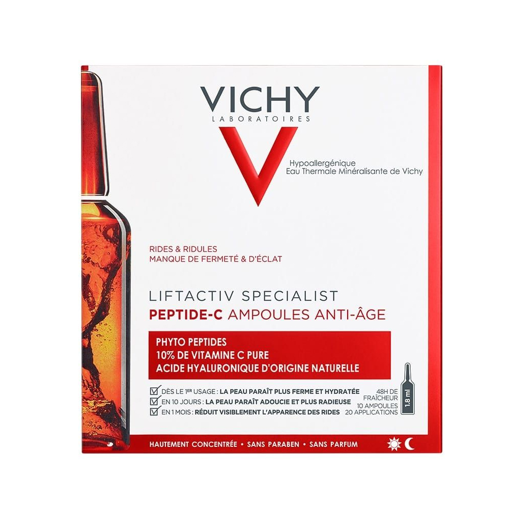 

Vichy LiftActiv Specialist Peptide-C - Виши ЛифтАктив Пептид-Ц Концентрированная антивозрастная сыворотка в ампулах, 10 шт -