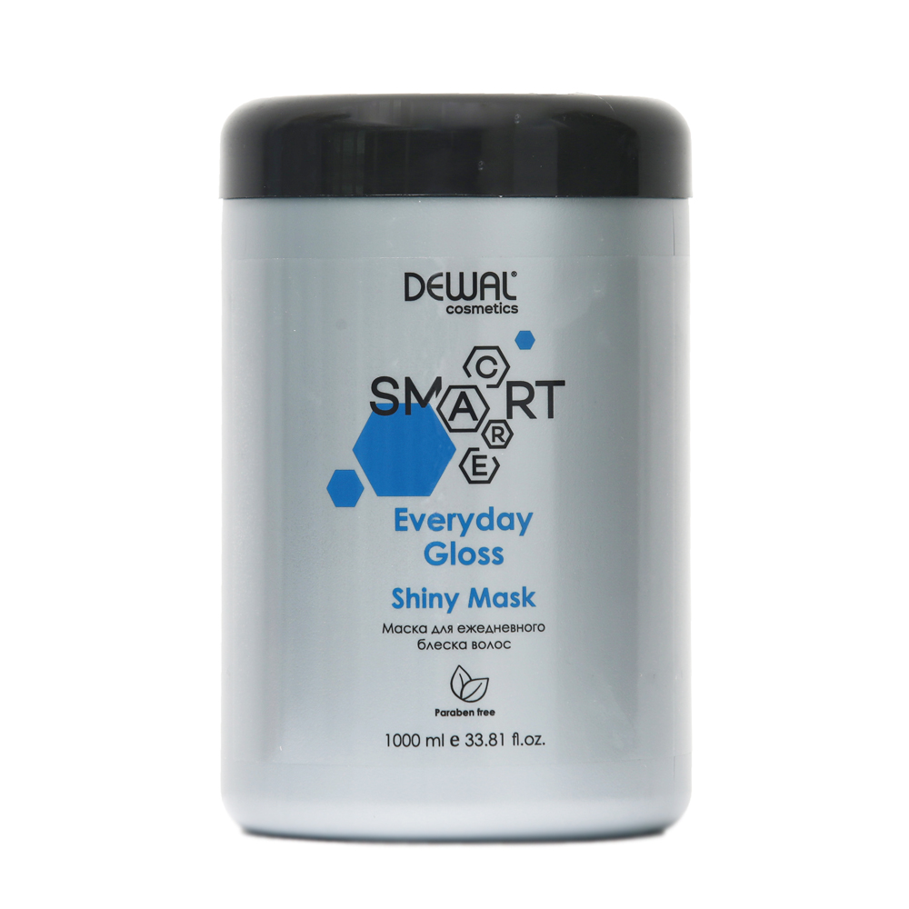 

Dewal Cosmetics SMART CARE Everyday Gloss Shiny Mask - Деваль Смарт Кэйр Эвридей Глосс Шайни Маска для ежедневного блеска волос, 1000 мл -