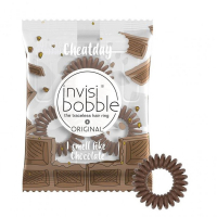 Фото Invisibobble Cheat Day Crazy For Chocolate - Инвизибабл Резинка-браслет арома коричневая, 3 шт/уп