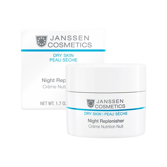 Janssen Dry Skin Night Replenisher - Янссен Питательный ночной регенерирующий крем, 50 мл -