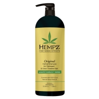 Фото Hempz Original Herbal - Хэмпз Ориджинал Хербал Увлажняющий Шампунь для поврежденных окрашенных волос, 1000 мл